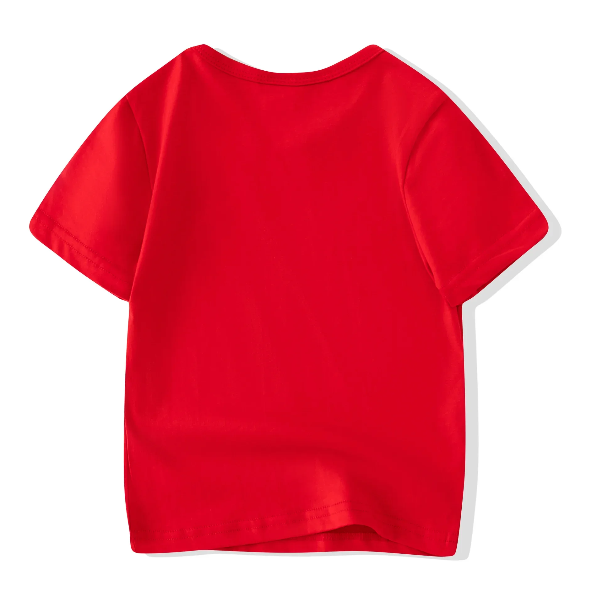 2026 Summer Children\'s T Shirt Candy Color 100%Cotton T-Shirts For Boys Girls Baby Blank Clothes Kids Tees Short Sleeve T Shirts
