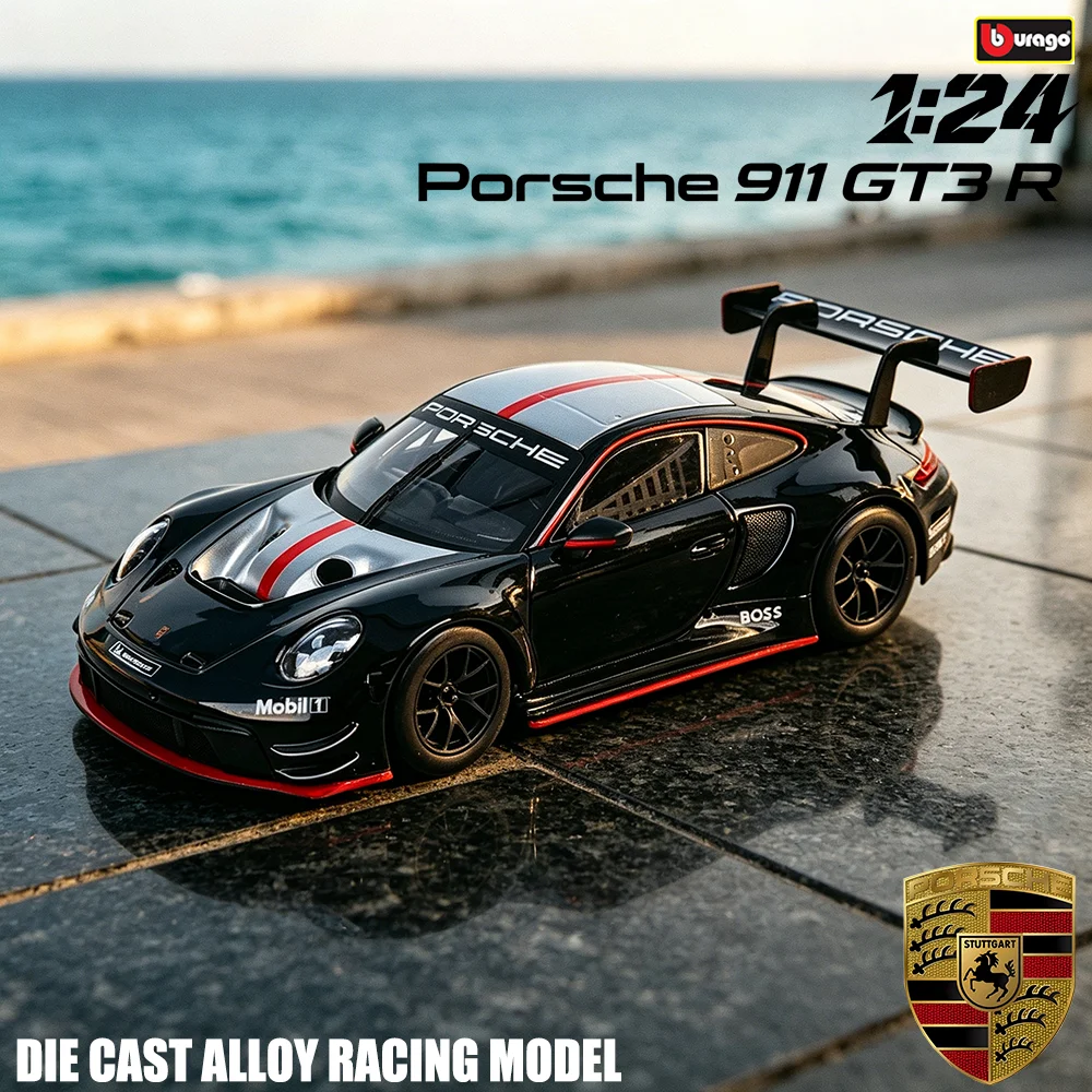 Bburago 1:24 2024 Porsche 963 RSR LM 2020 Cayenne, Vehículo de Lujo de Aleación Fundida a Presión, Modelo de Auto de Juguete, Colección, Regalo de Cumpleaños