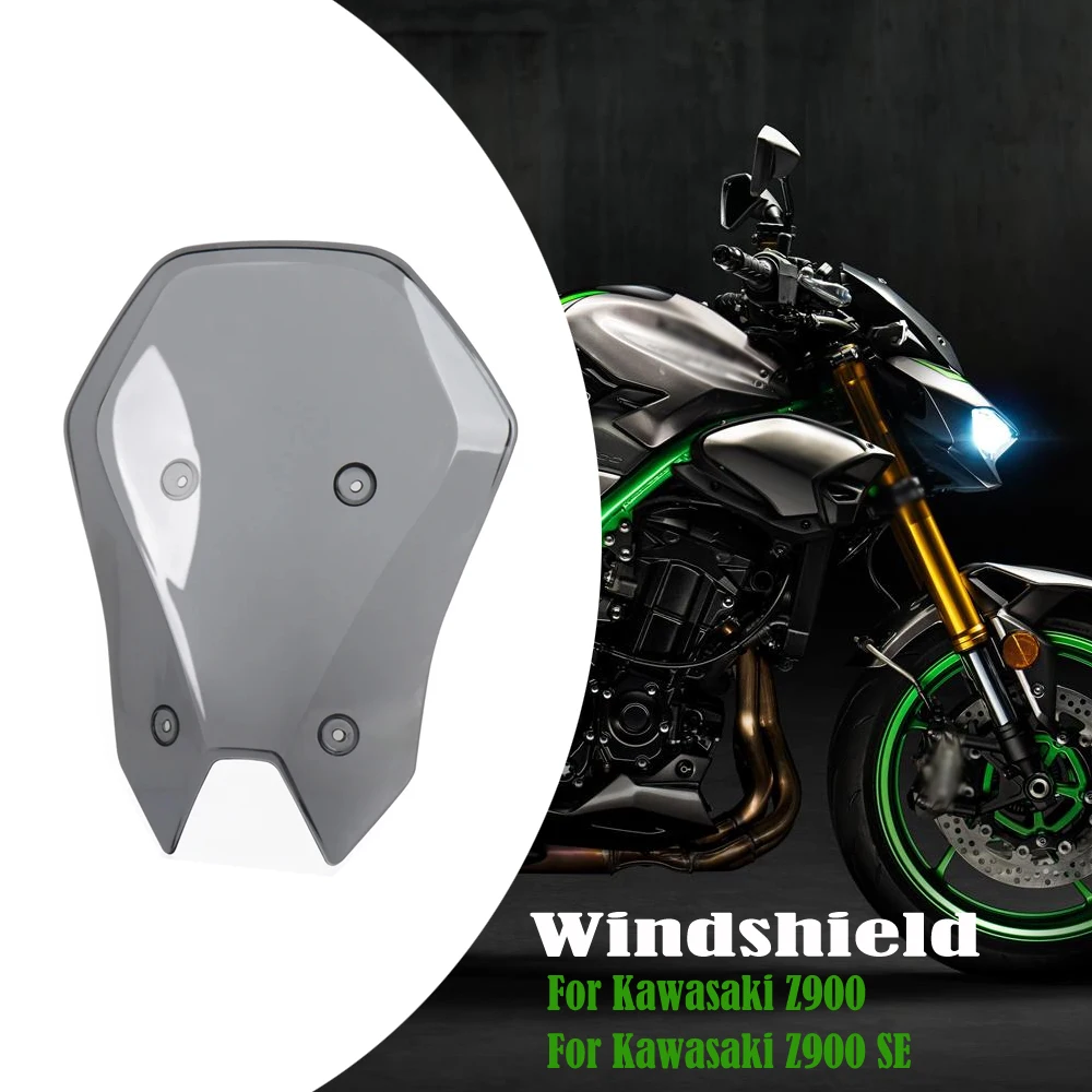 

For Kawasaki Z900 Z 900 SE 2025 NEW Motorcycle Windshield Windscreens Wind Deflectors Shield Screen Protector Accessories