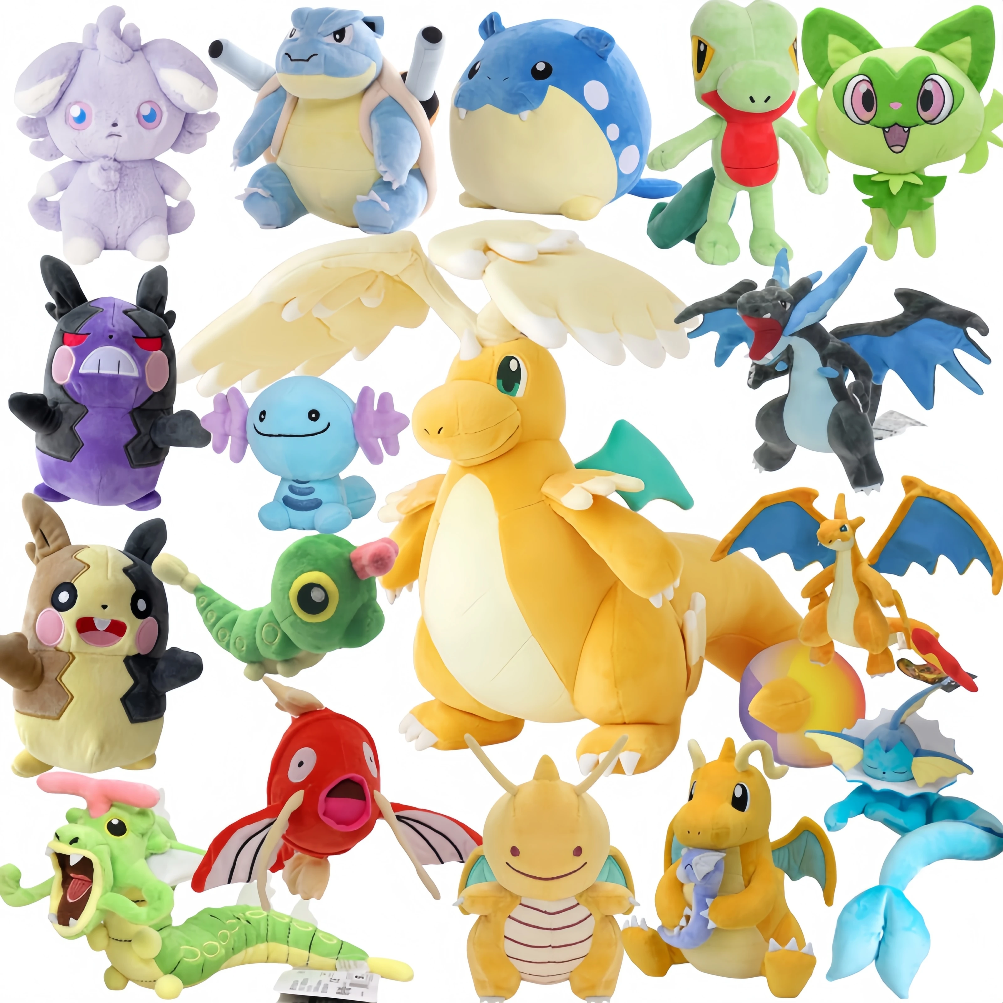 Pokemon Dragonite Charizard Dragonite Plüschfigur Pikachu Plüschfigur Reitender Gyarados Caterpie Plüschtier Morpeko Lugia Espurr Stoffpuppe
