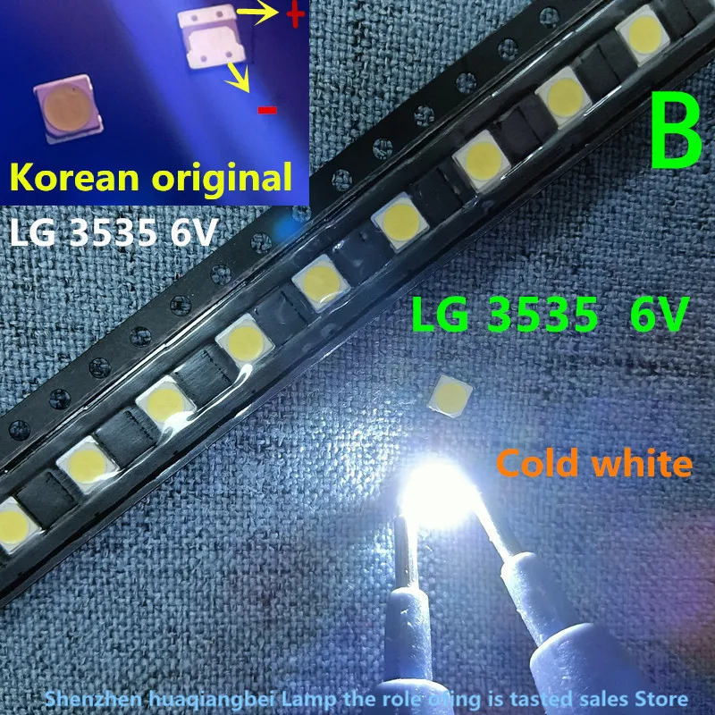 FOR  UNI  LED tv backlight 2835 3030 3535 3V 6V 1W 3W kit electronique led for lcd tv repair Cool cold white  100%NEW 