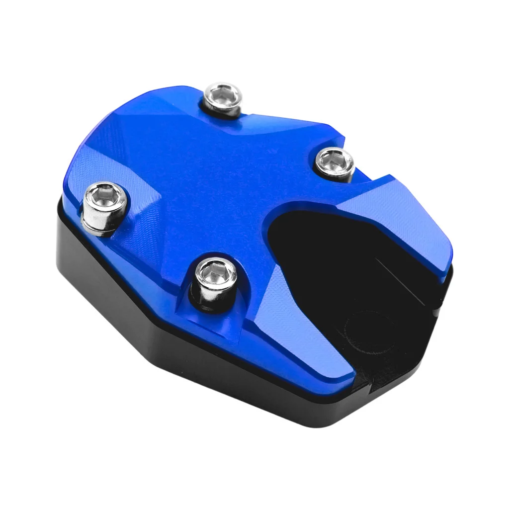Haojue UHR150/125 modified CNC side stand with enlarged base, non-slip side foot peg extension, and increased pad for more stabl
