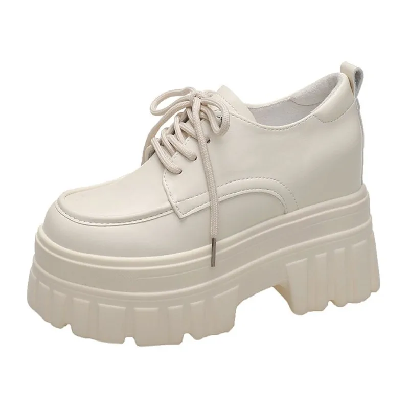 10 سنتيمتر 2026 الربيع النساء منصة أحذية رياضية إسفين الكعوب السيدات الخريف أحذية مكتنزة مضخات امرأة الدانتيل متابعة سميكة وحيد أحذية عمل غير رسمية