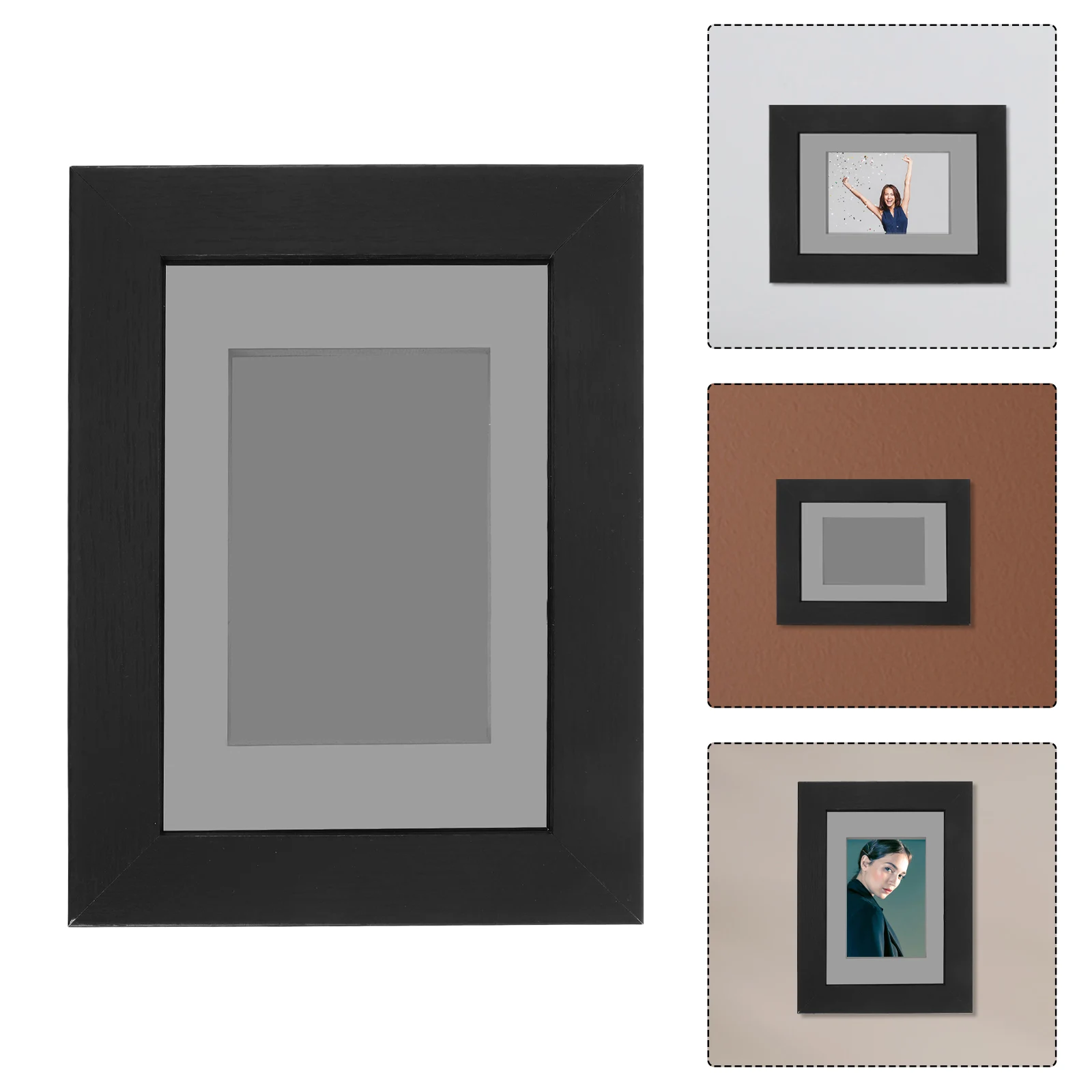 

- - -Take Display Box Baseball Card Frame Case Wall Mount Storage 2-slot Trading Wood Holder Cards for