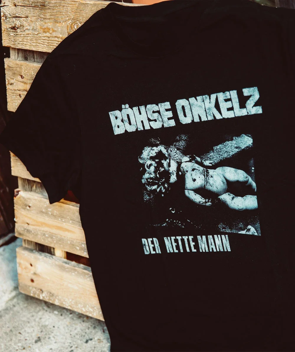 تي شيرت الألماني لفرقة الروك БХС Onkelz Ehasst Verdammt Vergötert II المحيطية كبيرة الحجم غير رسمية كبيرة الحجم من القطن تي شيرت 40 سنة #4