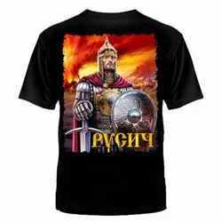 100% Cotton O-Neck Arrival Summer Short Sleeve Casual Men Russian heavyweight Slavic Warrior Russia Putin Military Cult T-Shirt