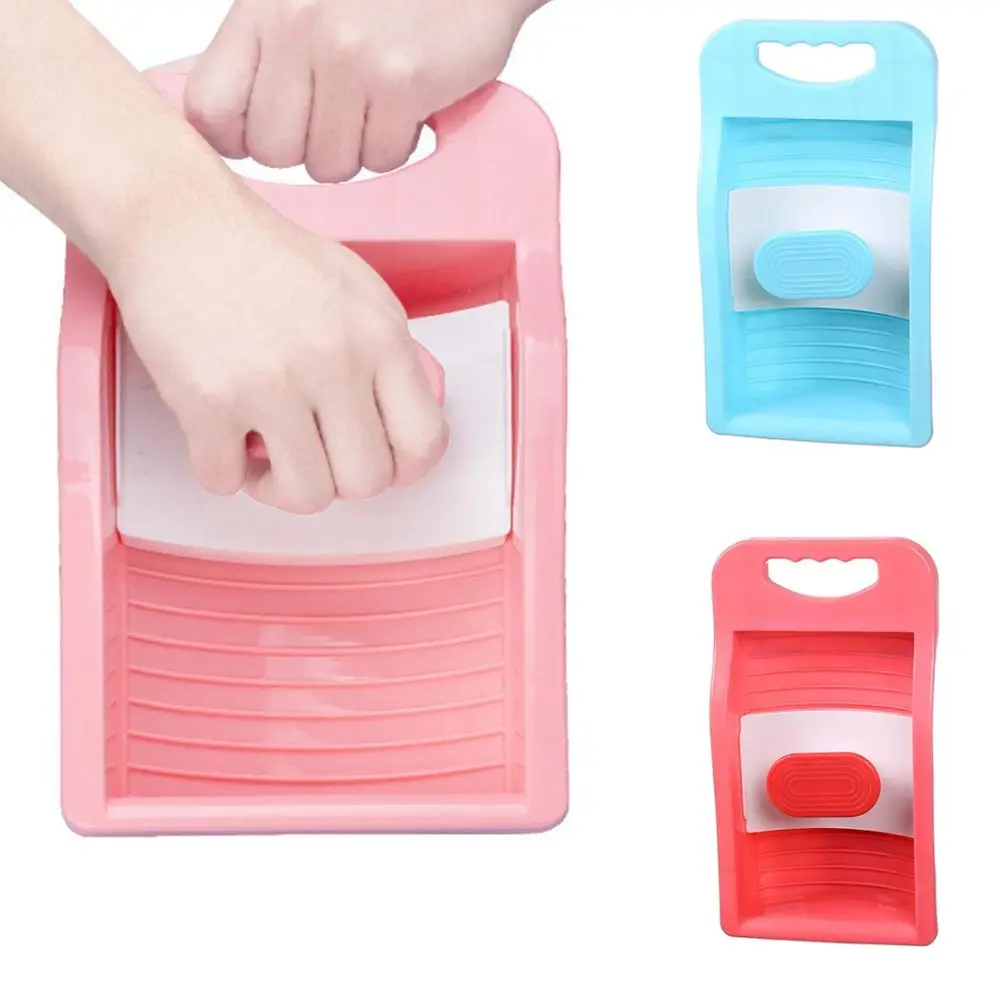 Plastic Underwear Washboard Thicken Material Cleaning Tool Socks Washboard Anti-slip Cleaning Accessory Laundry Tool