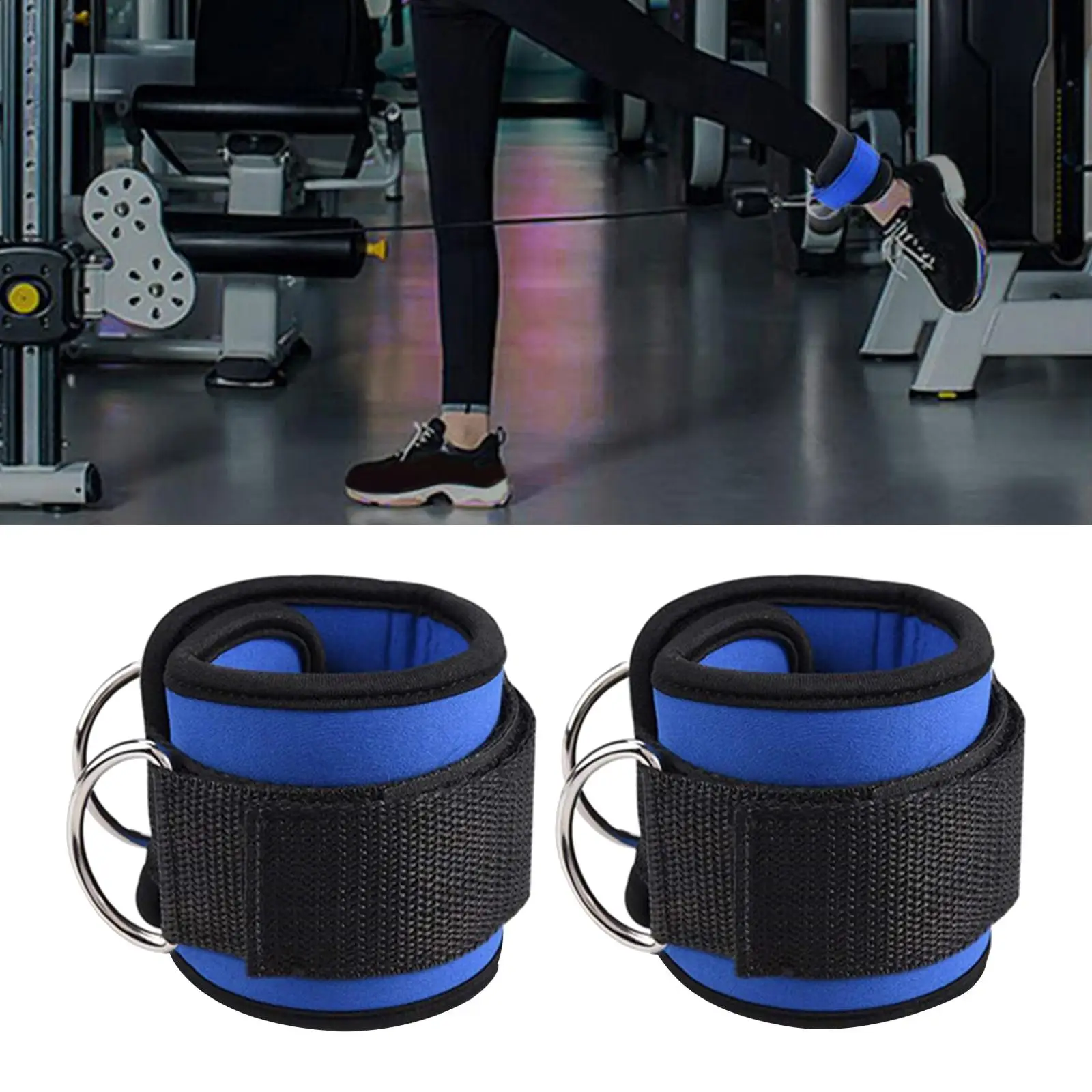 1 Pair Exercise Ankle , Squat Leg Extensions Support Weight Lifting Ankle Bands for Men Women