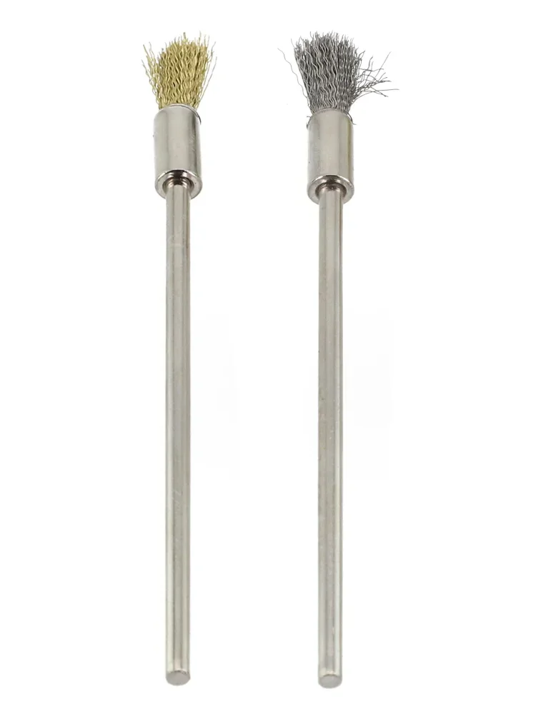 Wire Wheel Pencil Brushes Mounted Abrasive Stainless Steel Preparation Tasks Compatible Detailed Work Durability