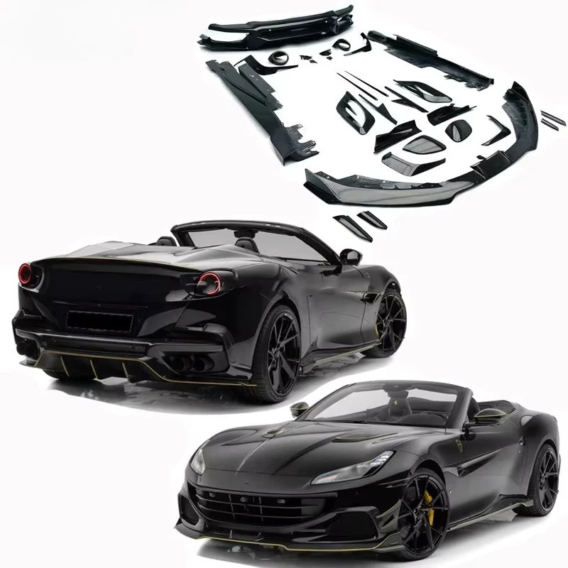 Suitable for Portofino Body Kit MSY Style Carbon Fiber Front Lip Mirror Cover Rear Diffuser Side Skirts Car Body Parts
