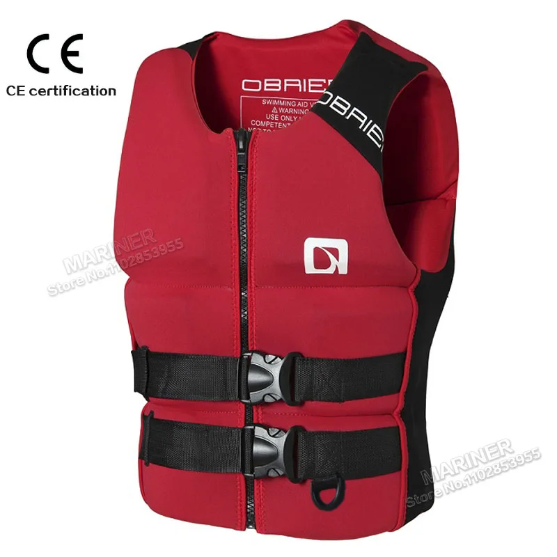 Excellent Neoprene Life Vest for Adults CE Approved Jet Ski Kayak KiteSurf Life Jacket  Raft Drift Wakeboard Life Jackets