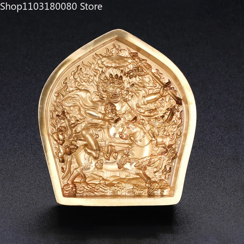 Exquisite Copper Brass Palden Lhamo tsatsa mould Buddha statue Tibet buddhism Sri Devi mold Lakşmī Lucky gift