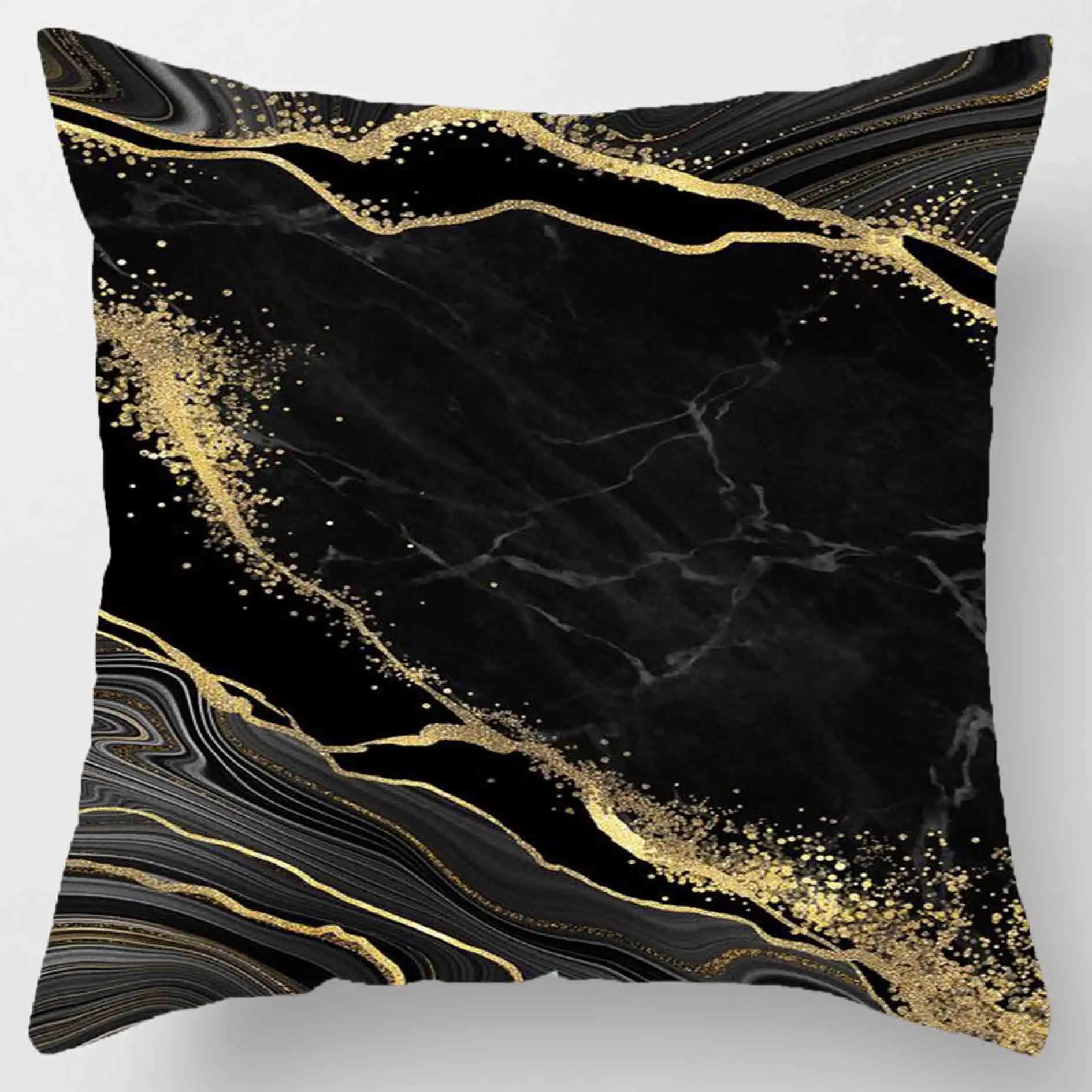 New geometric print gold pillow case 45* 45cm home sofa decoration cushion pillow case