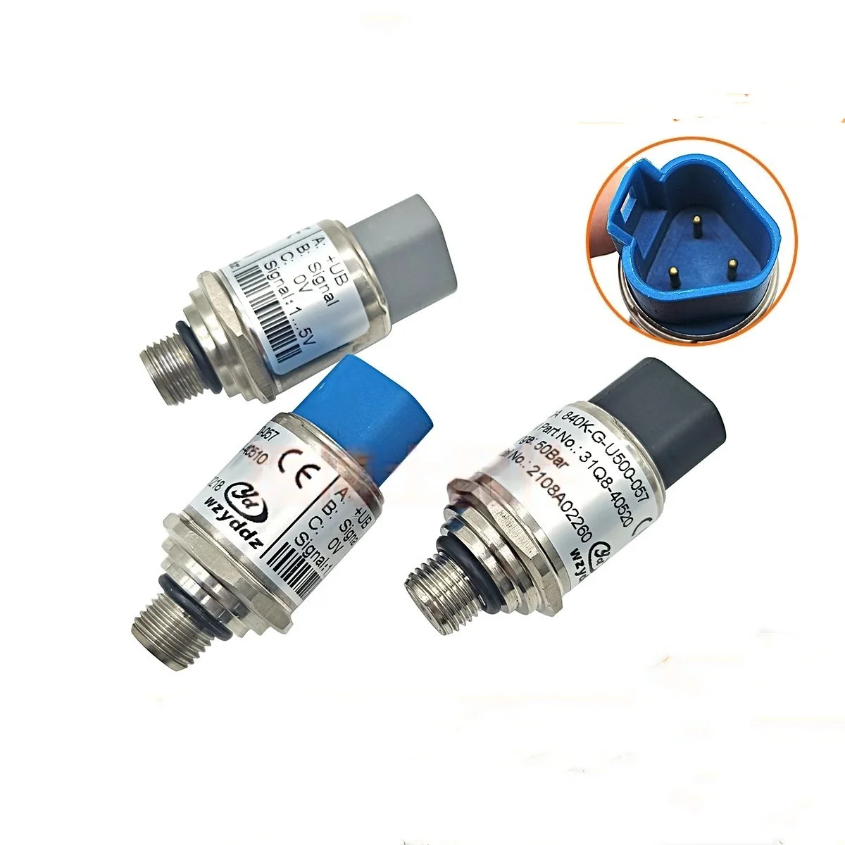Modern Excavator Pressure Sensor ใช้งานร่วมกับรุ่น 150/215/225/305-9 หมายเลขชิ้นส่วน 31Q8-40500 40520 40510