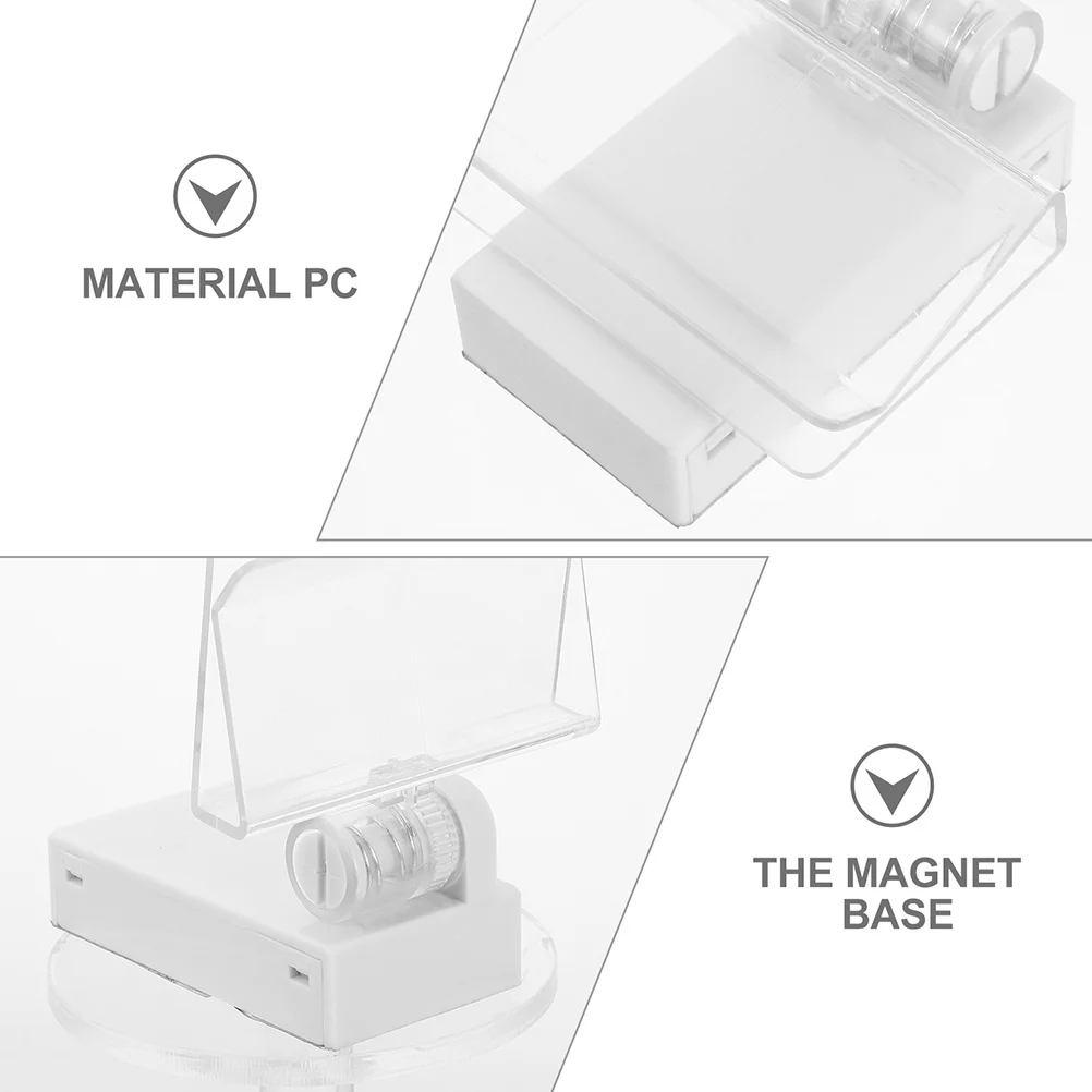 2 قطعة مشبك عرض مغناطيسي لعلامات الأسعار تسميات القوائم بطاقات الاسم الإعلانات استخدام حامل علامة الثلاجة سوبر ماركت مطعم التجزئة #6