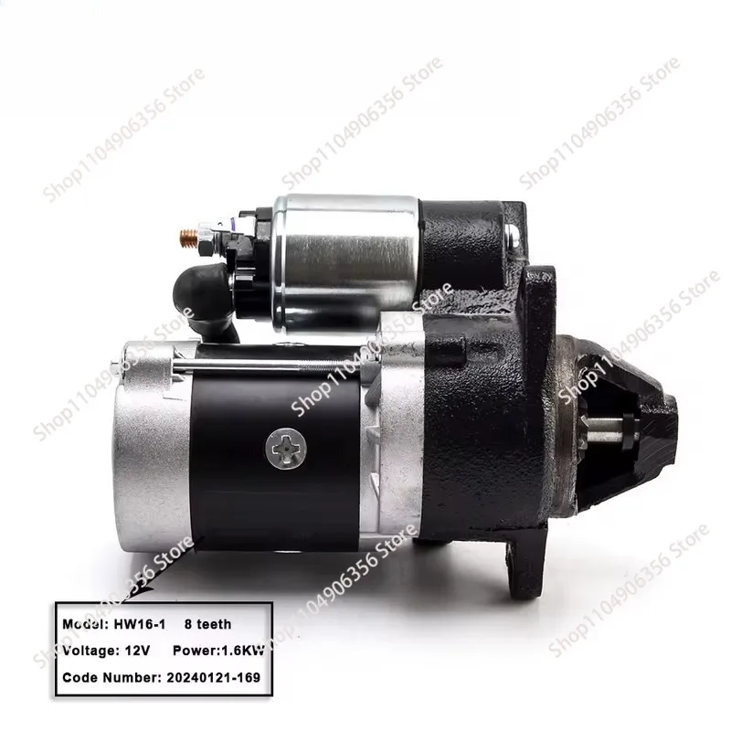 for HW16-1 diesel generator set electric start motor starter 12v 1.6KW starter brand new genuine