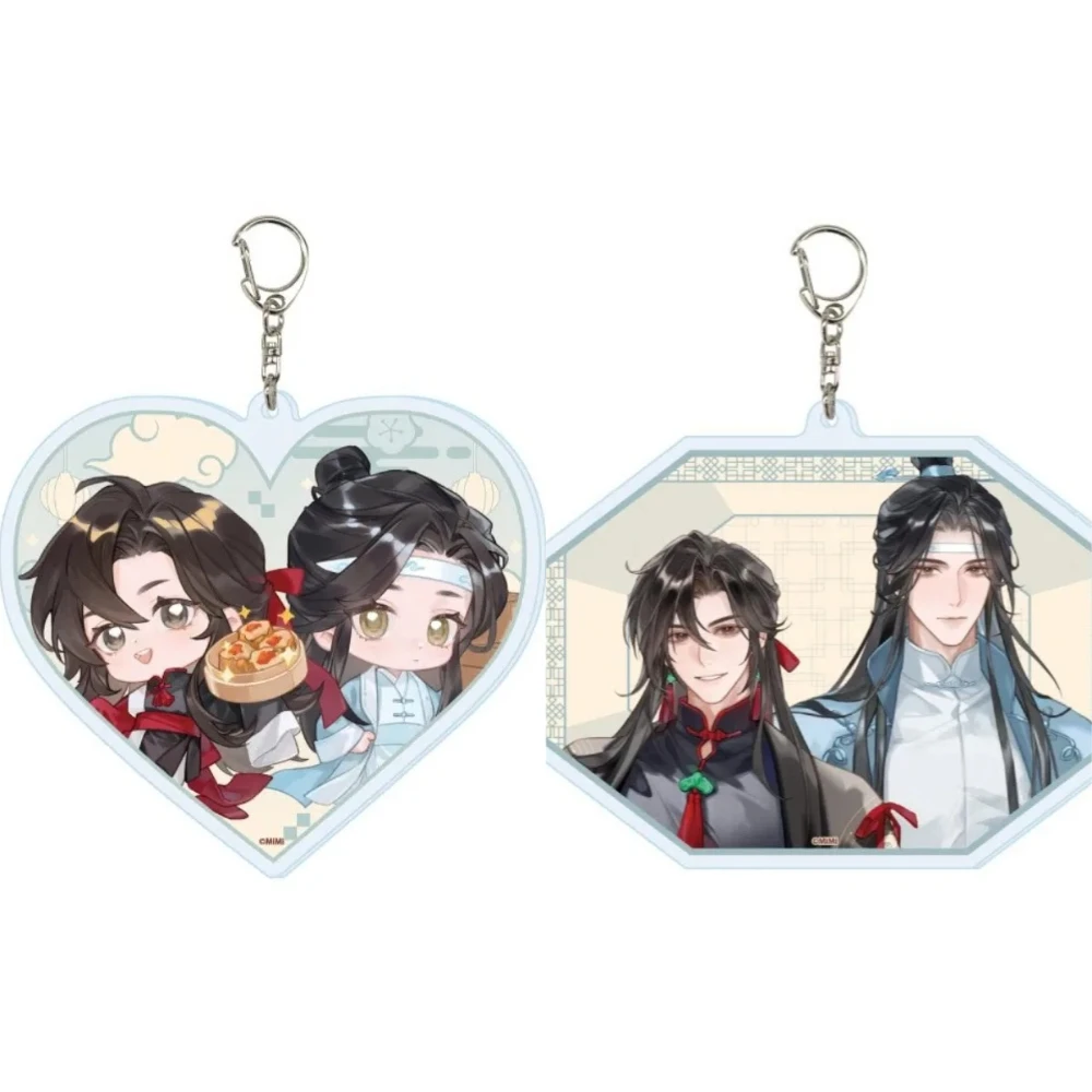 Mo Dao Zu Shi Grandmaster of Demonic Cultivation Acrylic Keychain Wei Wuxian Lan Wangji Cute Q Bag Pendant Anime Fans Gift