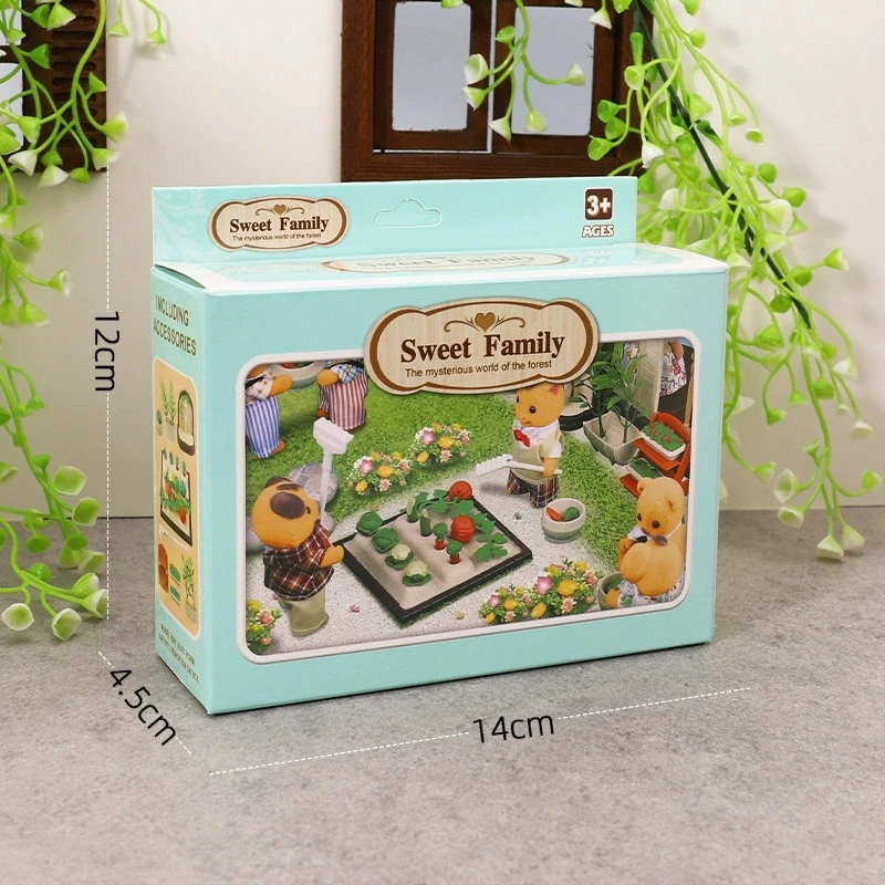 Miniatury Ogrodnictwo Warzywa Kwiaty Jedzenie Zestawy mebli do domku dla lalek Akcesoria Zabawki Plastikowe rękodzieło Dzieci Prezent na Boże Narodzenie
