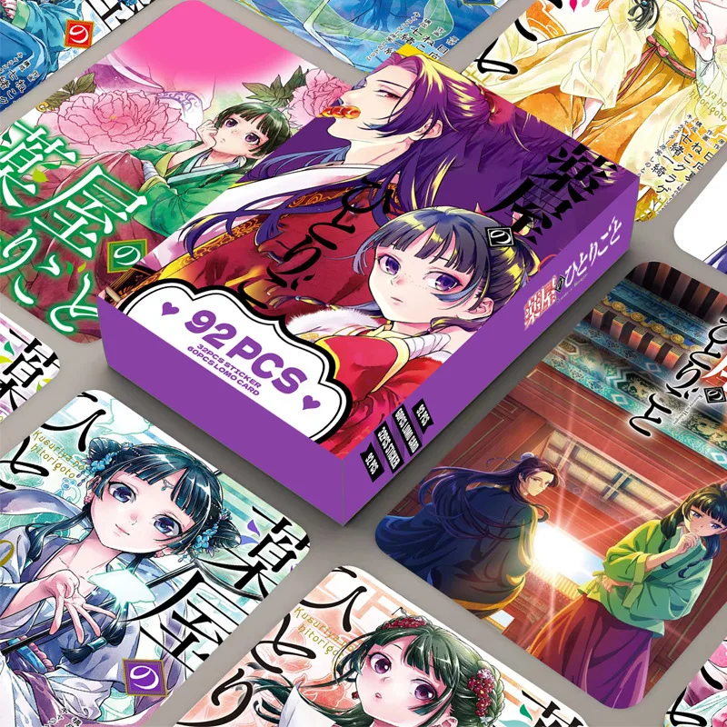 92-cartoes-the-apothecary-diaries-anime-lomo-card-pequenos-cartoes-de-jogo-com-postais-cartoes-de-colecao-de-mensagens-e-fotos-presente-de-brinquedo