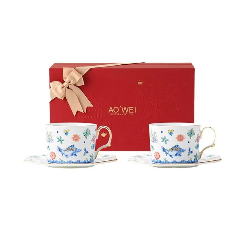 

Afternoon Tea Combination Housewarming Gift Coffee Cup Set Gift Box