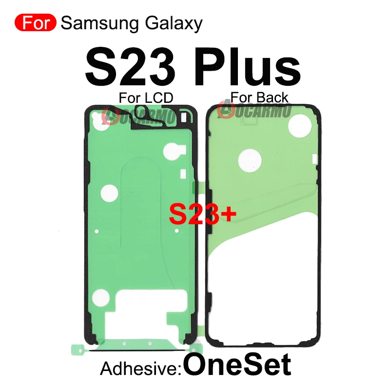 Zestaw naprawczy do Samsung Galaxy S23 Ultra Plus S23+ S23FE S23U: klej do przedniego ekranu LCD i tylna obudowa baterii, pełne naklejki zamienne. — zdjęcie 4
