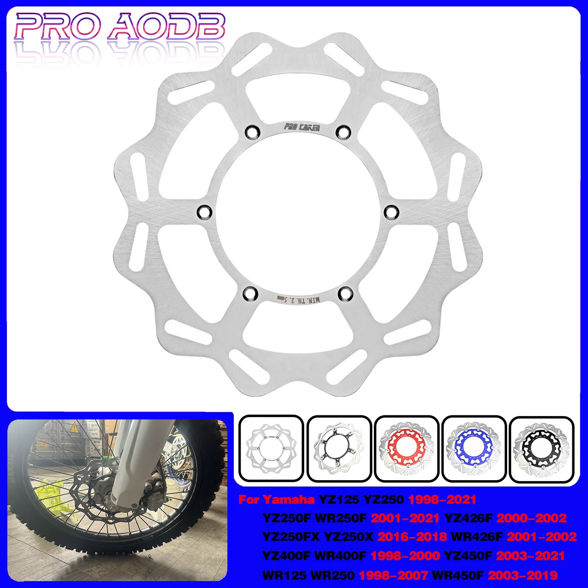 270mm 320mm CNC Floating Front Brake Disc Rotor For Yamaha YZ WR 125 250 250X 250FX 250F 450F 426F 400F YZF WRF 250 400 426 450