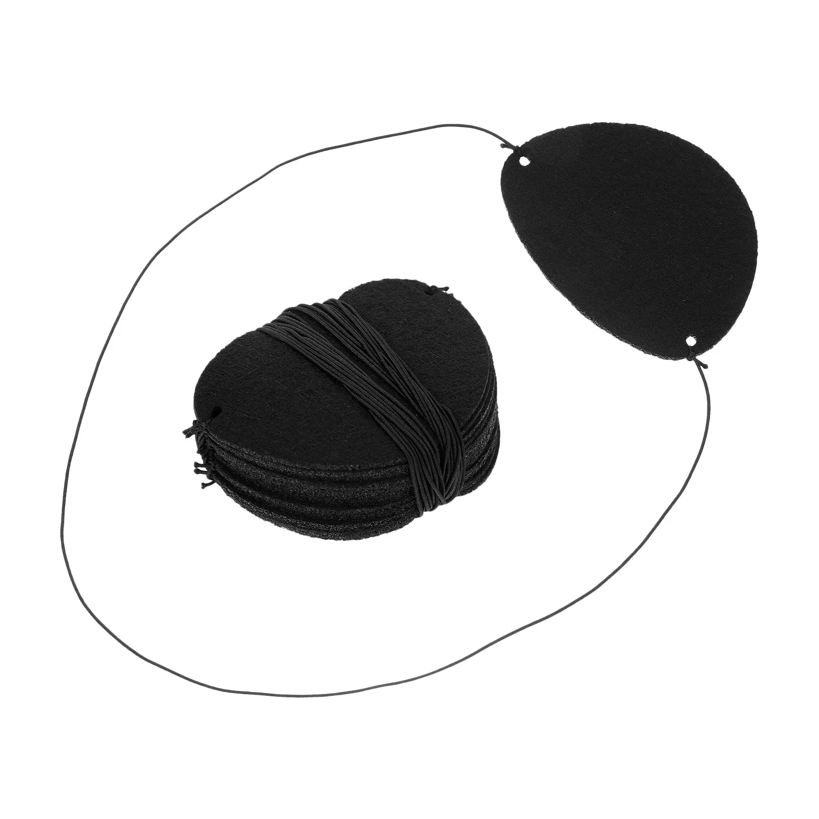 14Pcs Childrens Eye Patches Pirate Printing Design Reusable Fabric Eye Patch for Halloween Cosplay Party Festival Dress Up Prop