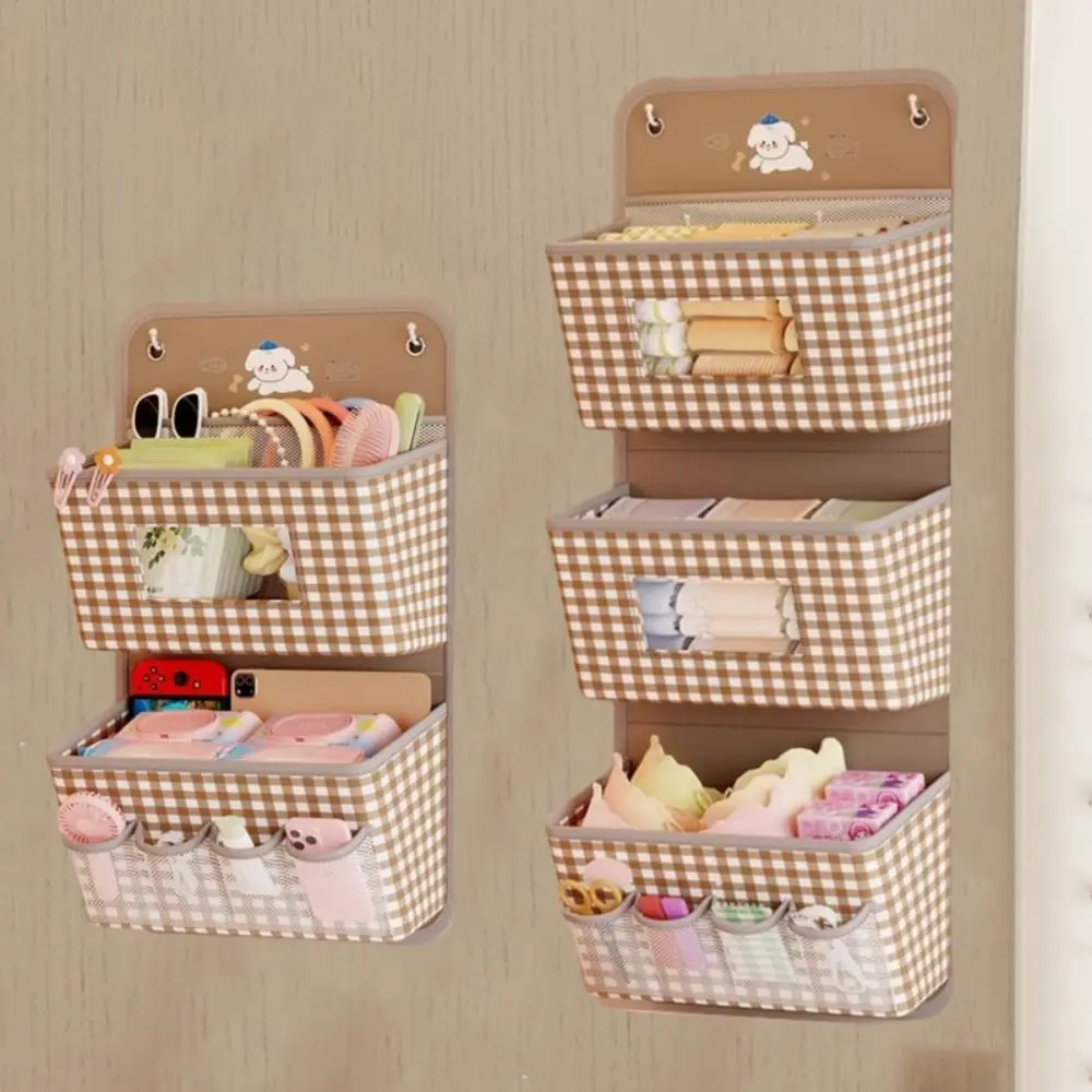 

Настенная сумка для хранения большой емкости, складная дышащая подвесная сумка с героями мультфильмов, экономия места с карманами, сумка для хранения мелочей