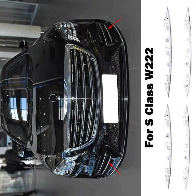 

Front Fog Lamp Strips Air Inlet Trim Cover Bumper A2228853601 A2228853701 A2228853801 A2228853901 For Mercedes Benz S Class W222