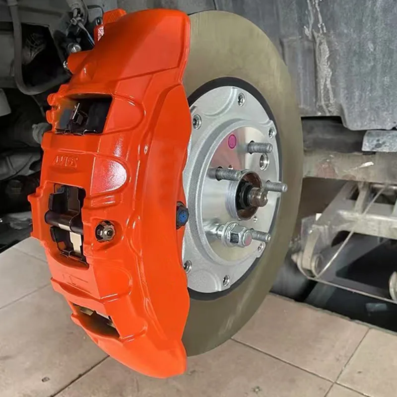 OEM Fit High Performance 6 Piston Brake Kit with 400mm One Piece Disc Direct Install for Original Wheels Without Spacers