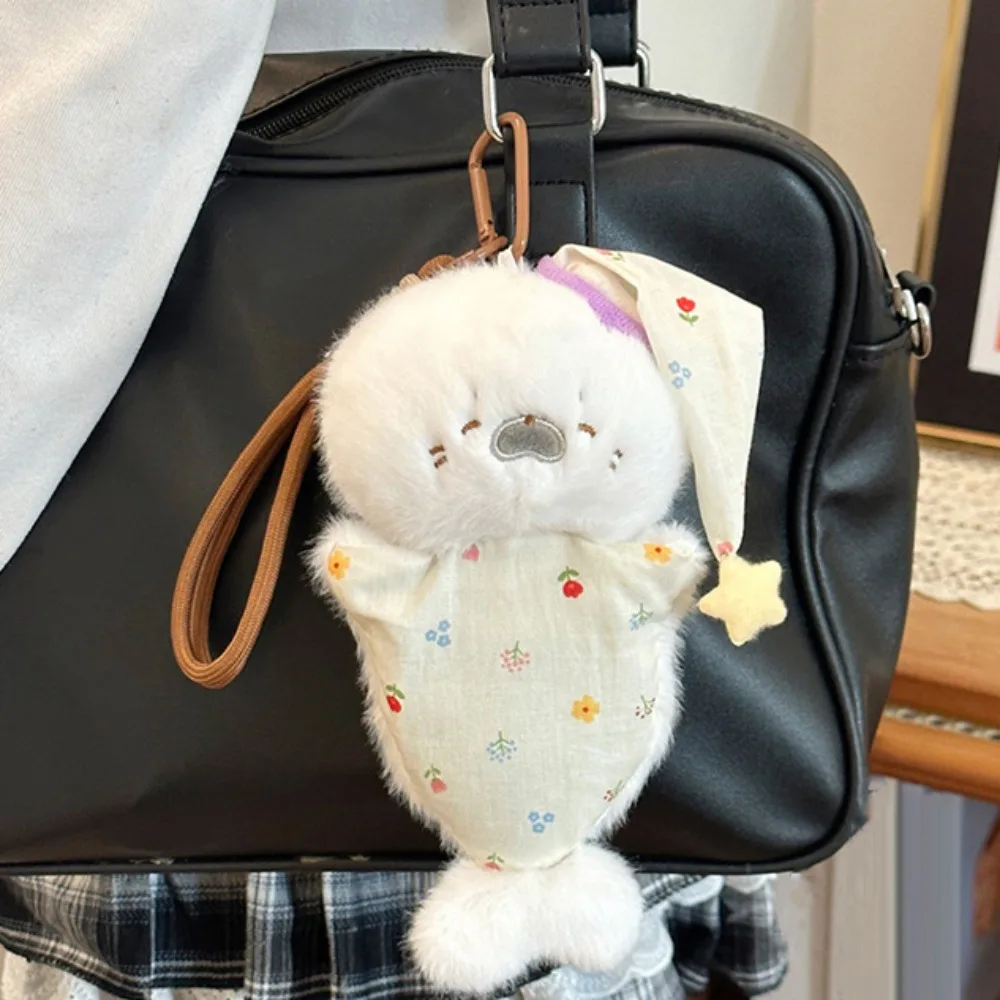 พวงกุญแจตุ๊กตาช้างจำลอง ตุ๊กตาการ์ตูนนุ่มนิ่ม ตุ๊กตาหมีน่ารัก พวงกุญแจตุ๊กตาขนนุ่ม ของขวัญสำหรับคู่รัก เด็กผู้หญิง และเด็ก