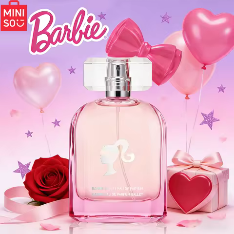 MINISO &amp; BARBIE Women Perfume Original Floral Fruity Designer Fragrance For Woman Spray 50/75ML Girl Present Children Gift