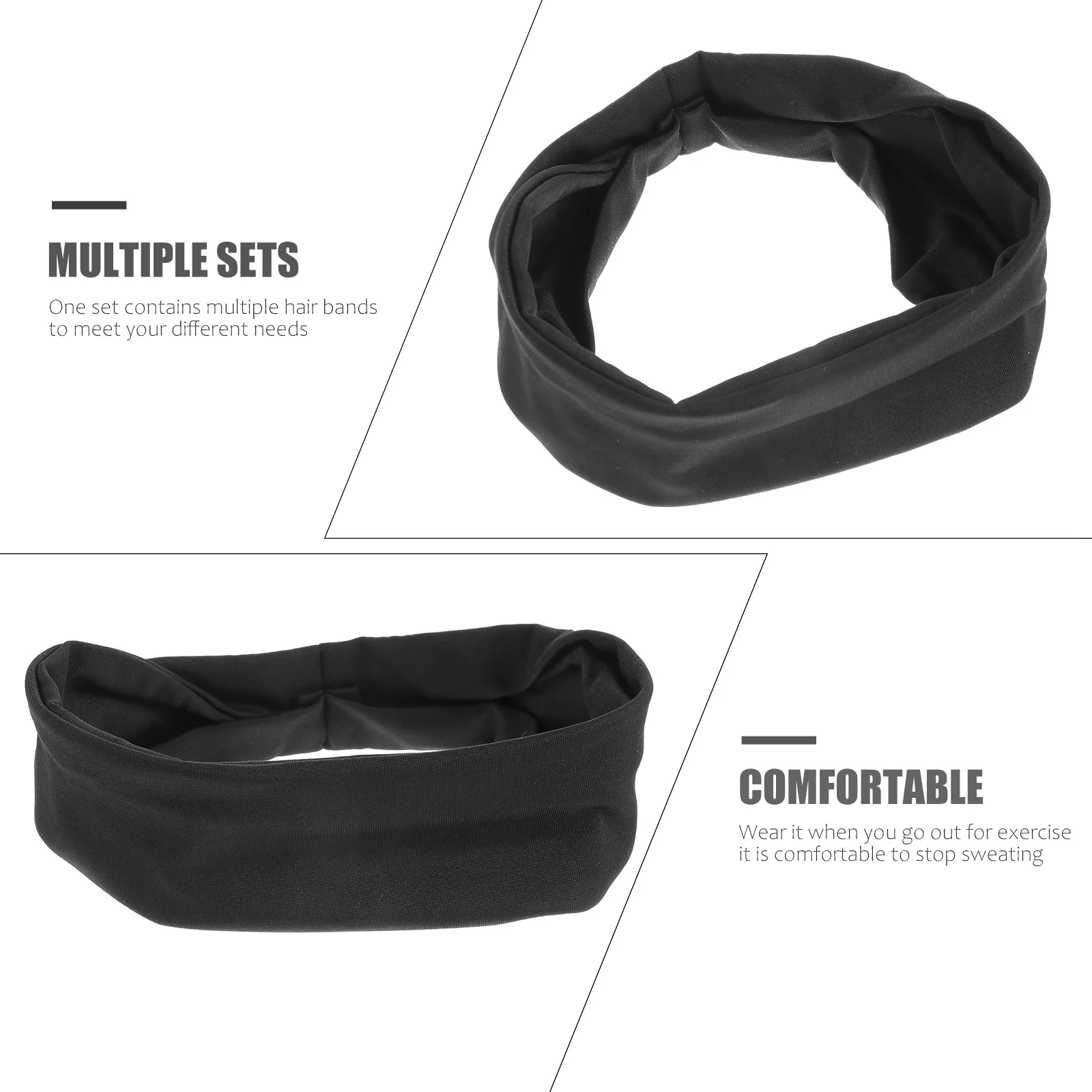 

3 шт., спортивные повязки на голову для фитнеса, йоги, бега, тренировок в тренажерном зале, активного отдыха, прочная повязка на повязку