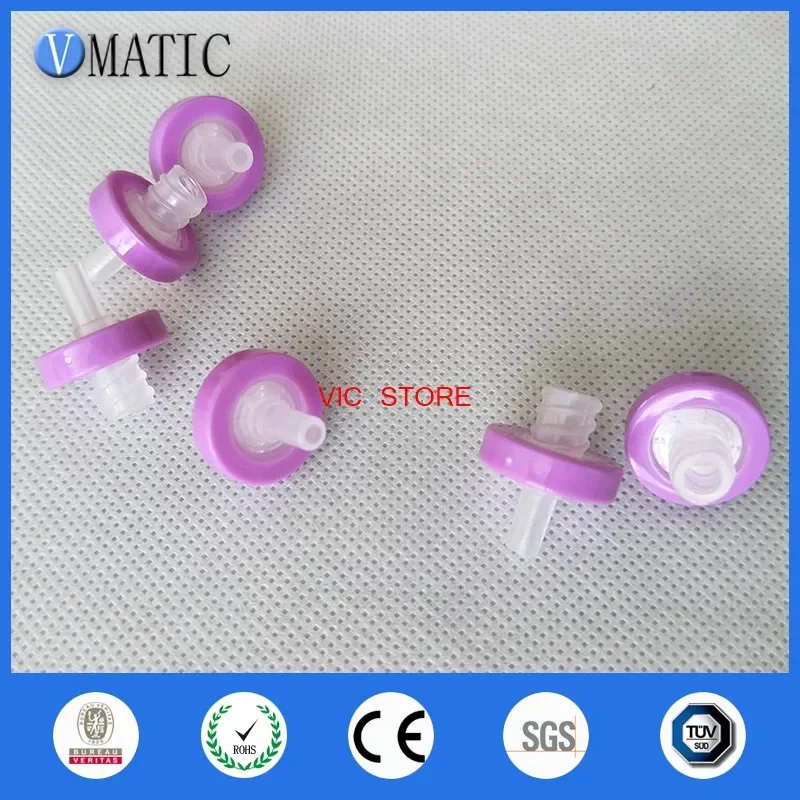 Free Shipping 100Pcs 13mm 0.45um Nylonm Syringe-Driven Filter Syringe Filter Organic Solution Filtration Membrane