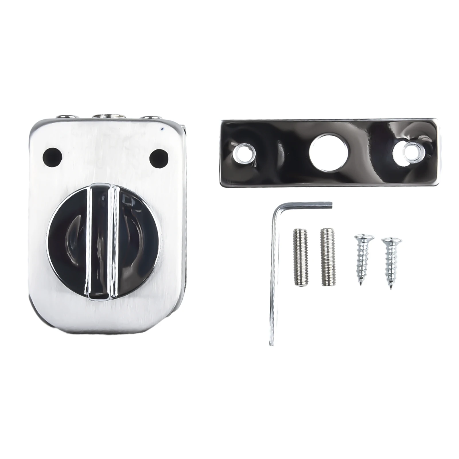 High Qualit Latch Lock Hardware Bolt Ground Lock No Need Punch Holes Polished Stainless Steel Twist The Handle