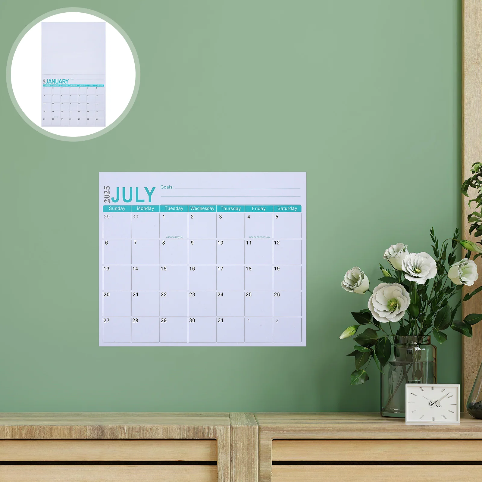 

Refrigerator Calendar Plan Magnetic Whiteboard Magnets Paper Fridge 2025-2026 Small