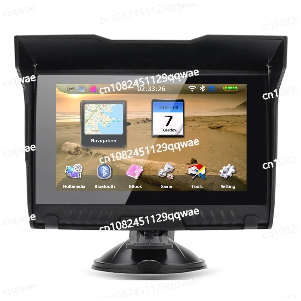 5-Inch waterproof portable motorcycle touchscreen MP3 player A2DP