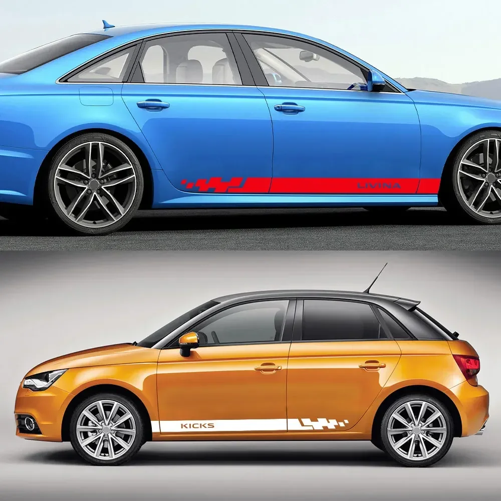 ملصقات جانبية لباب السيارة لنيسان ، ملحقات التصميم ، Juke ، Qashqai ، J10 ، J11 ، ميكرا ، 370Z ، Elgrand ، ركلات ، ليفينا ، Nv200 ، نافارا #4