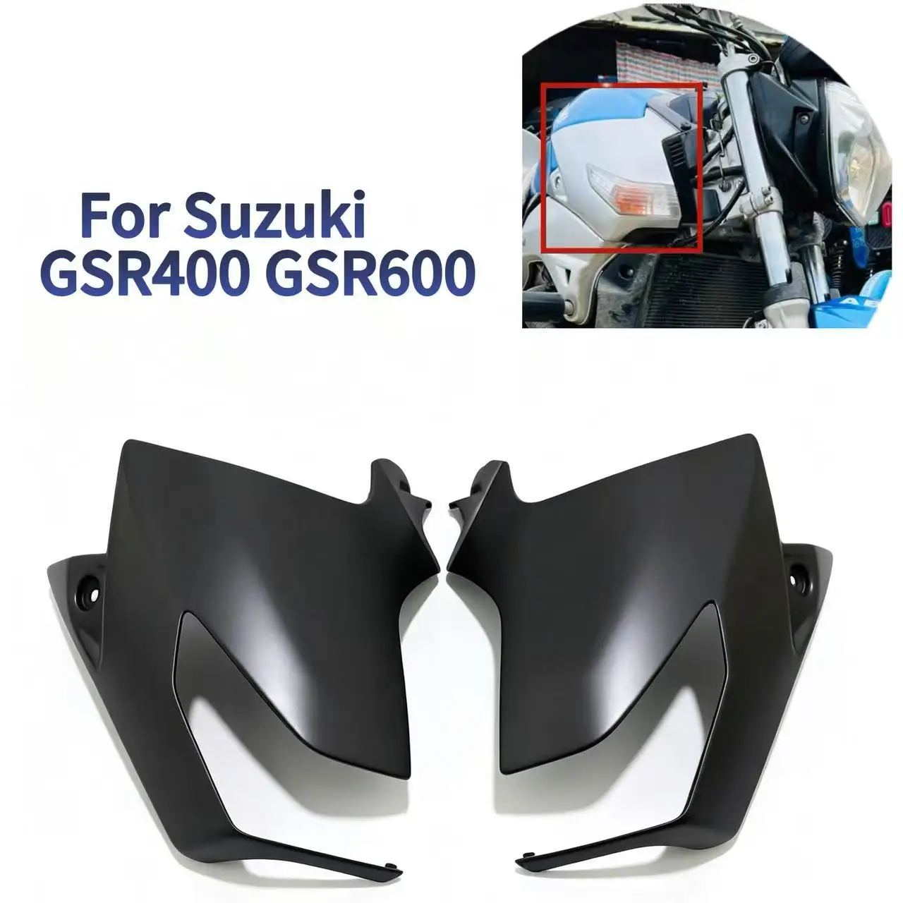 For Suzuki GSR400 GSR600 Fairing Carbon Fiber Paint Motorcycle Fuel Tank Side Panel Side Panel Front Turn Lamp Shell Fairing