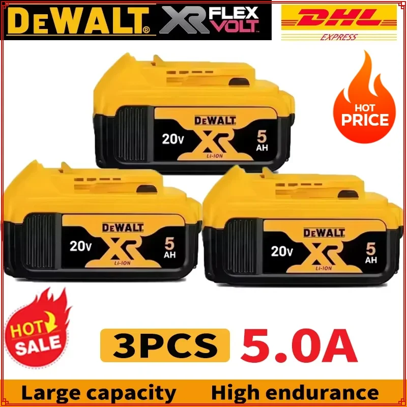 

【Original DEWALT】5/6Ah dewalt 20v battery Fits DCB204/DCB205/DCB206/DCB609/DCB184/DCB200 | High Capacity | Genuine