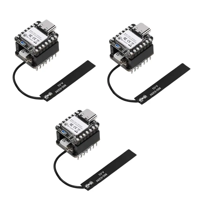 

FEDI-Lora 862-930Mhz& Microcontroller Bluetooth XIAO NRF52840& Wio-SX1262 Kit(3PCS) For Meshtastic, Integrated Antenna