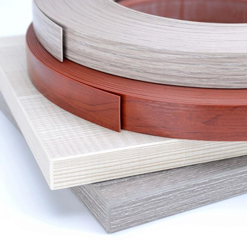 PVC Edge Banding, 23mm 55mm, 10M for Fireproof Board Furniture Woodworking, Wood Grain Teak Maple Cherry Walnut Oak Bubinga