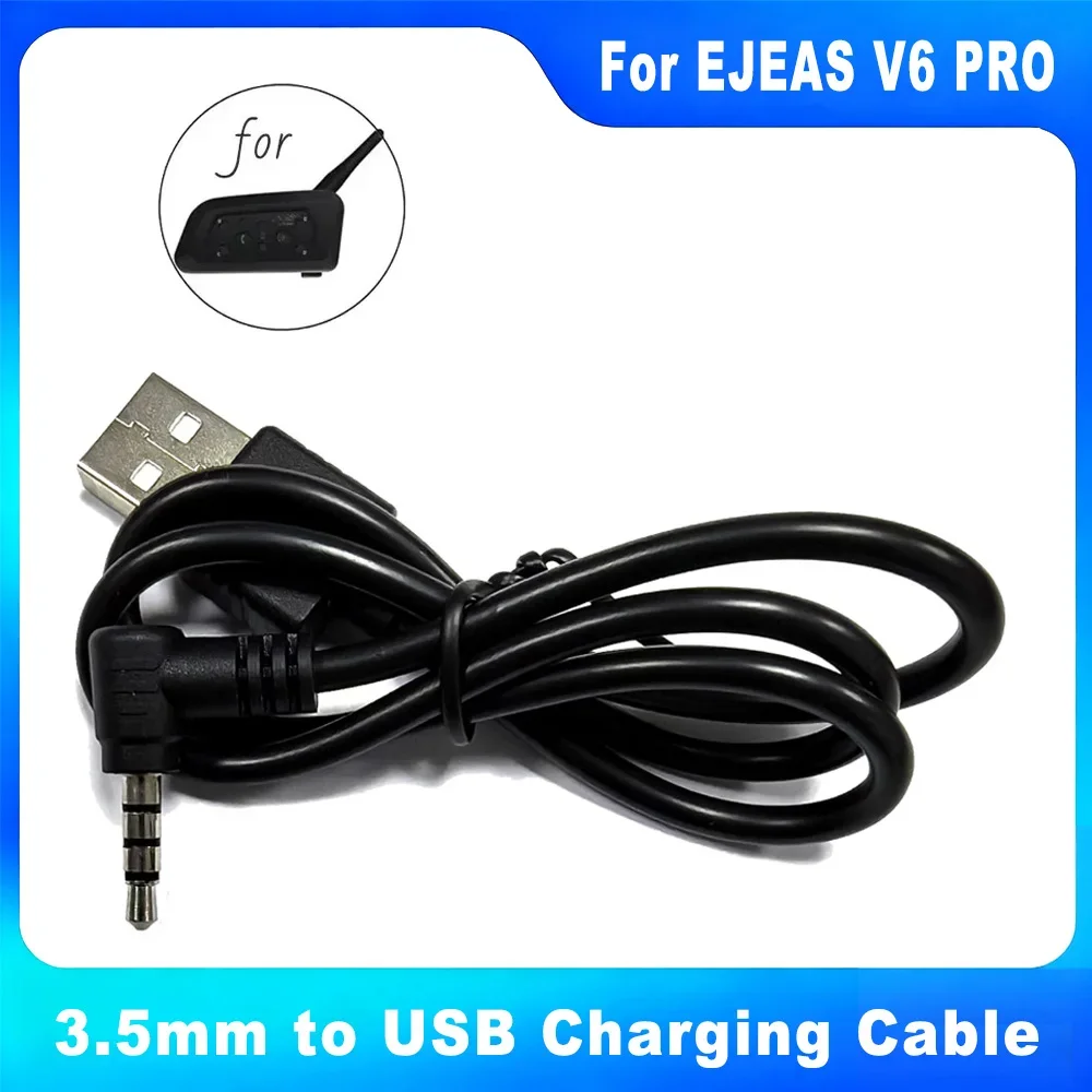 

3.5mm Jack to USB Charging Cable for Vnetphone V6/V4PRO Motorcycle Helmet Intercom Headset Accessories