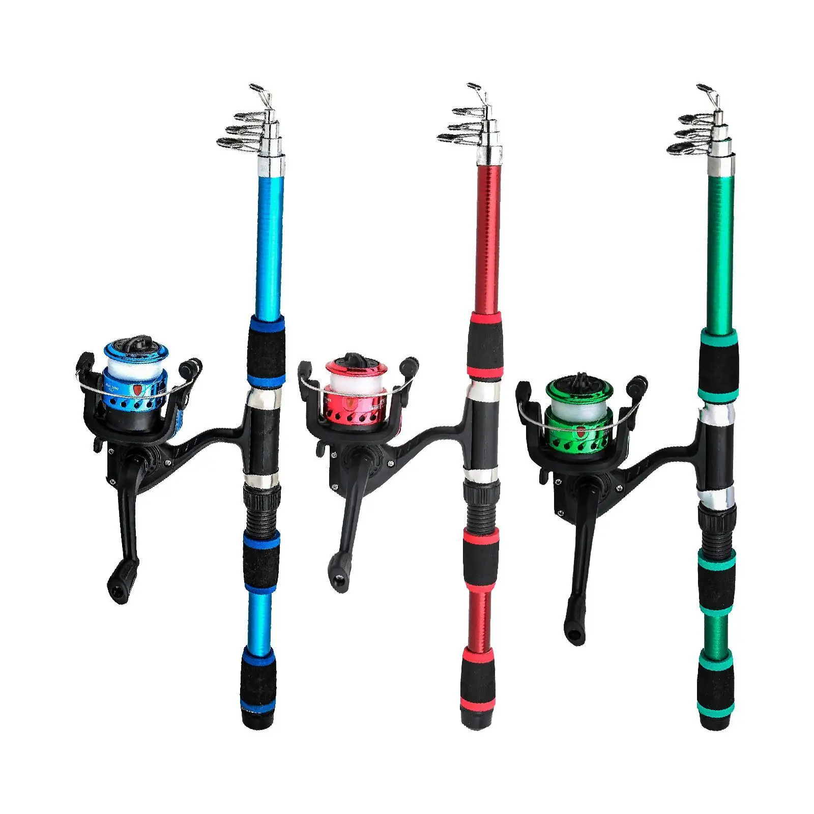 Kids Fishing Rod Reel Combo Lightweight Telescopic Design Spinning Fishing Set for Child Beginner Freshwater Reservoir Lake Use