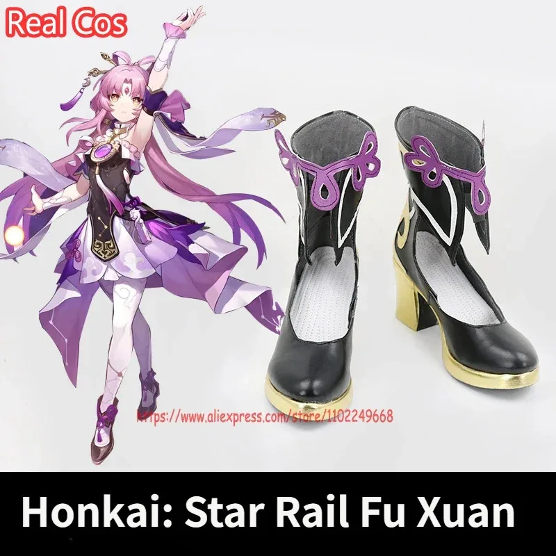 

RealCos Honkai: Star Rail Fu Xuan Обувь для косплея Сапоги Хэллоуин Косплей Костюм Аксессуар