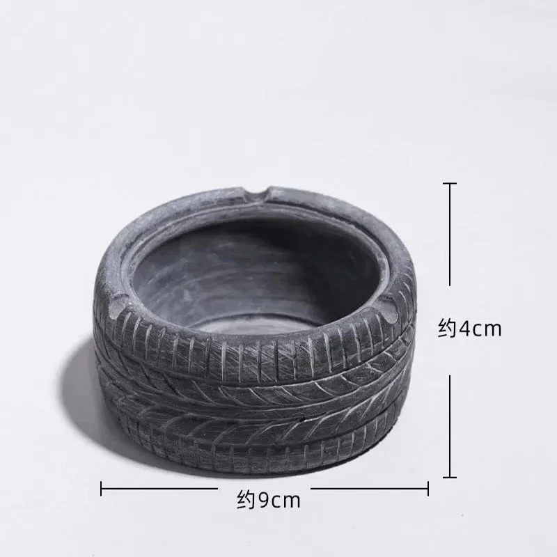 Personalized tire ashtray - resin wheel design, suitable for multiple scenarios, American retro decorative smoking accessories view 6
