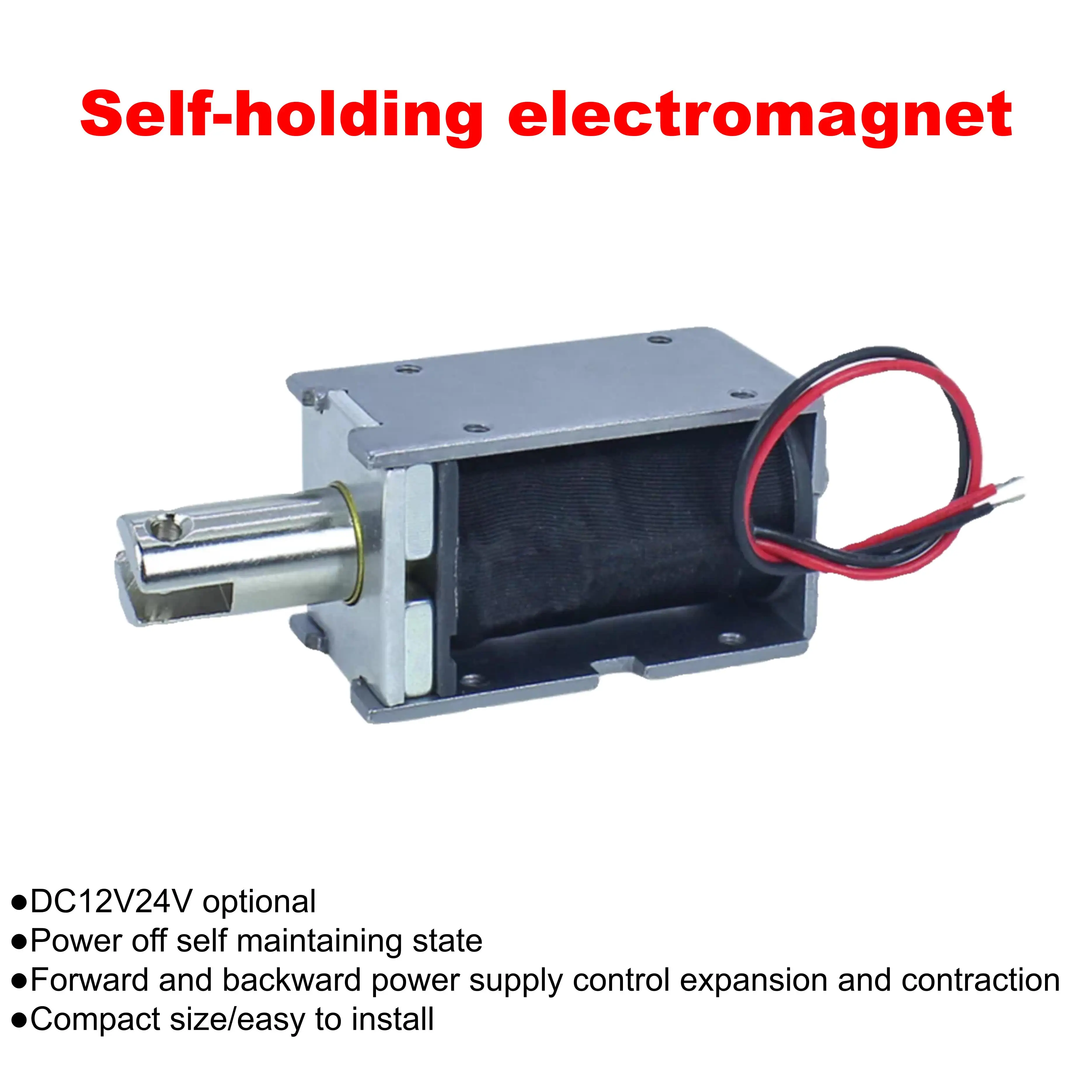 LY1253 Self holding Electromagnet Positive and Negative Poles Positive and Negative Power on Control Telescopic Power Off 12V