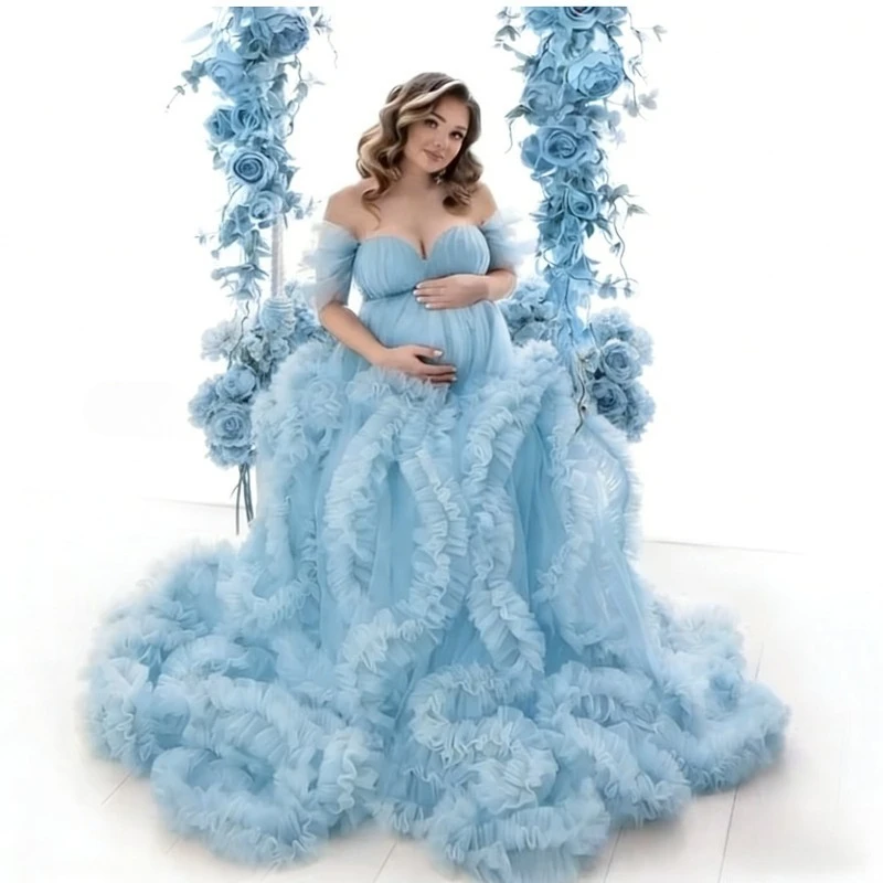 

Облегающее коктейльное платье с высоким разрезом для беременных — шоколадно-коричневое с оборками для фотосессии, кормящих и особых случаев.임산부 원피스 bebe