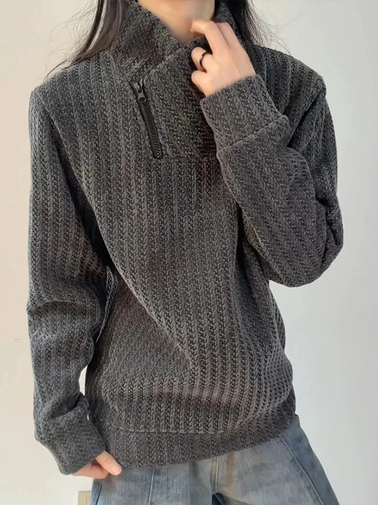 

Мужская толстовка с капюшоном American Sle Fce Lined Thiened Long Sve, весенне-осенняя удобная свободная футболка на молнии