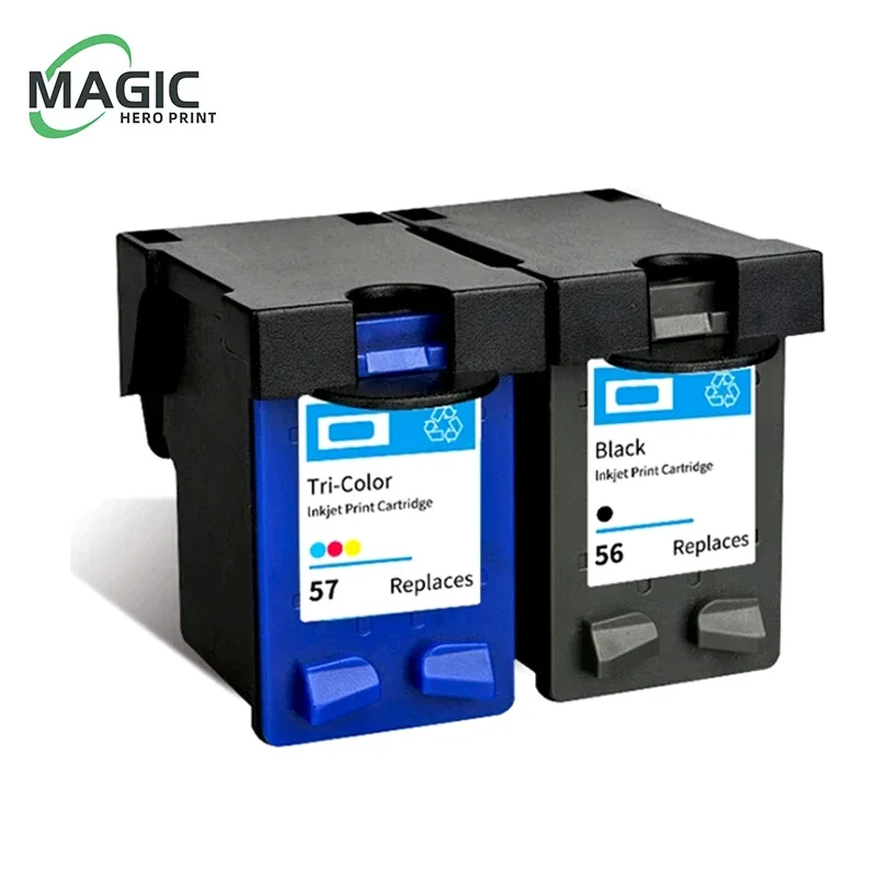 NEW Replacement HP56 HP57 Ink Cartridge for HP 56 XL PSC 4200 1110 1205 1210 1215 1219 1315 1340 1350 2210 2410 Deskjet 450